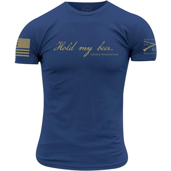 Grunt Style Hold My Beer T-Shirt - 3XL - Cool Blue