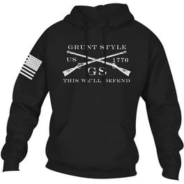 Grunt Style Whiskey Helps Pullover Hoodie Large Navy Walmart