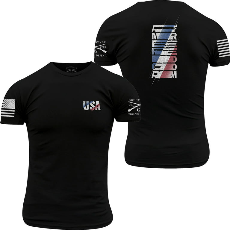 Grunt Style USA Matrix T-Shirt - Medium - Black