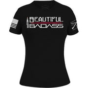 Grunt Style Women's Beautiful Badass T-Shirt - Large - Black