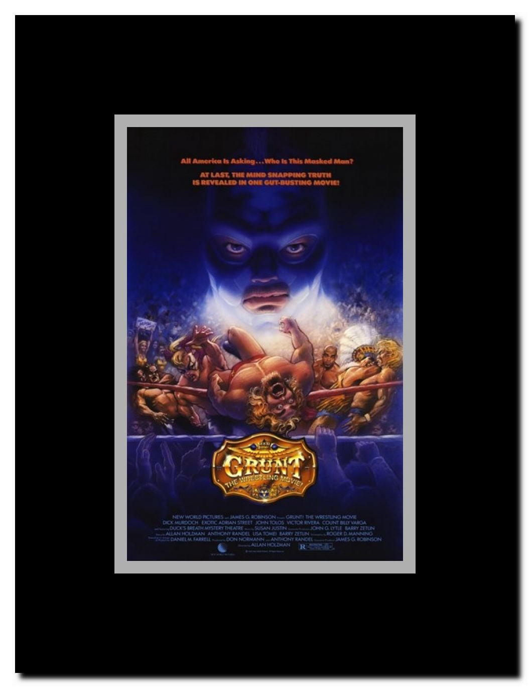Grunt! the Wrestling Movie Framed Movie Poster