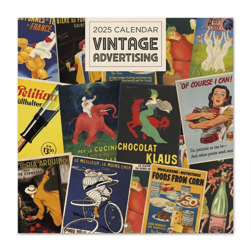 Grupo Erik, Vintage Advertising 2025 Wall Calendar