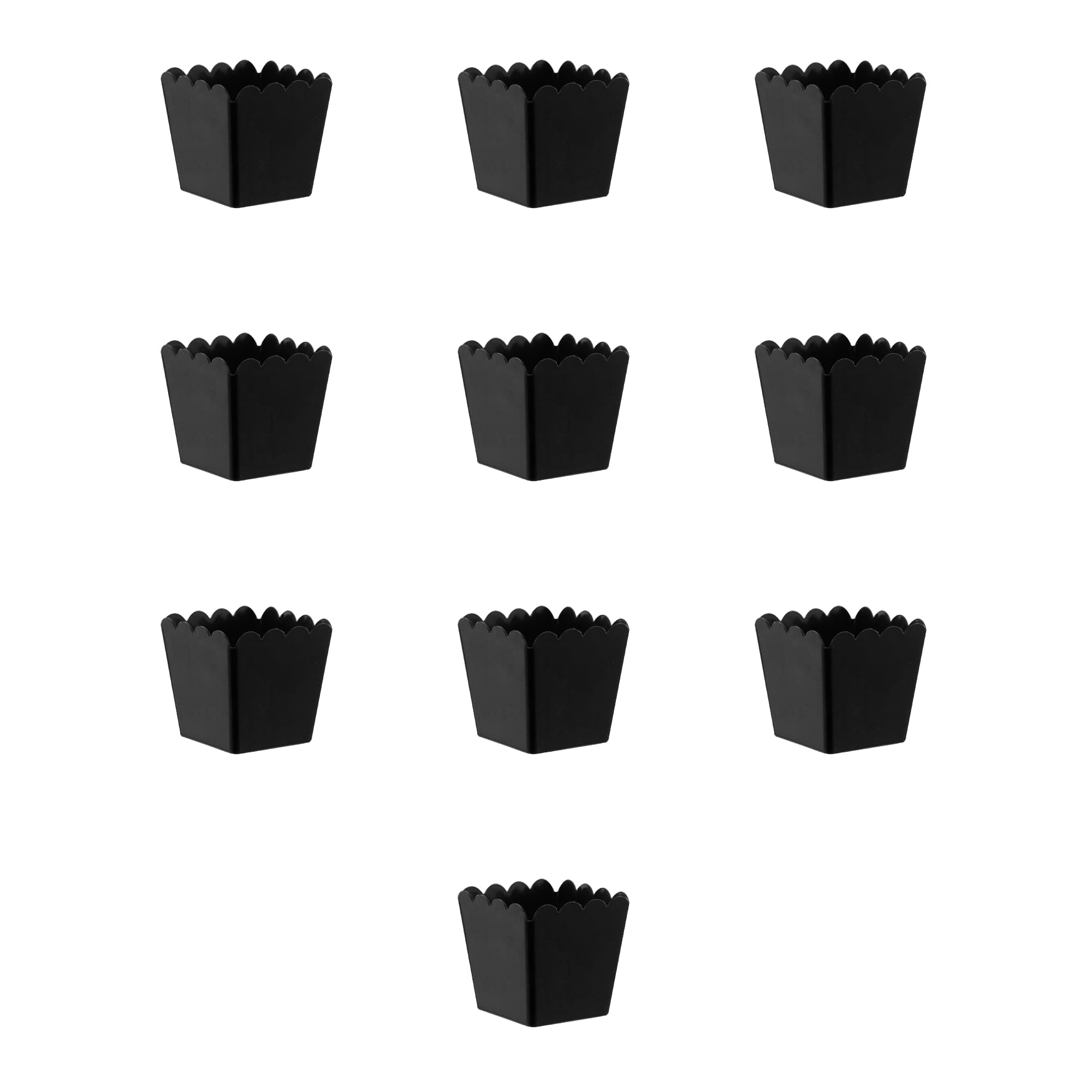 Grupo Mirandinha 10 Black Multi-Use Cachepots 1.5L - Stylish & Durable ...