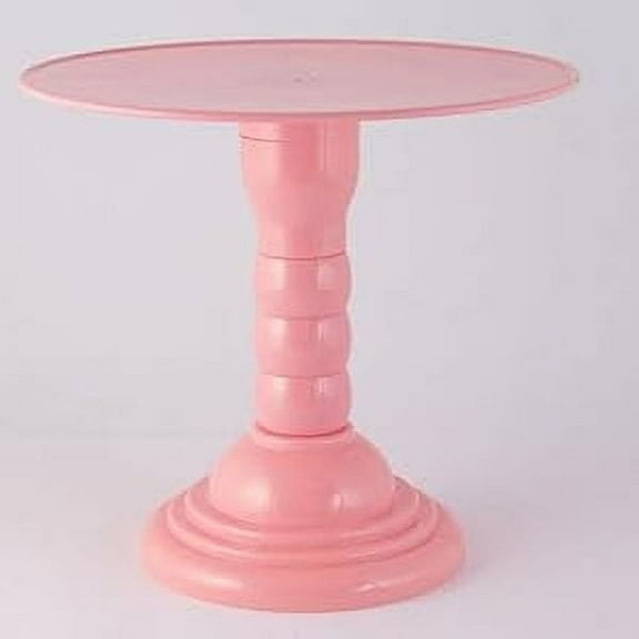 Grupo Mirandinha - Adjustable Plastic Cake Stand - 4 Heights, Elegant & Reusable - Baby Pink Design