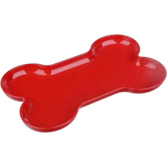 Grupo Mirandinha Decorative Bone Tray, Red, 5.9"L x 9.44"W x 0.78"H