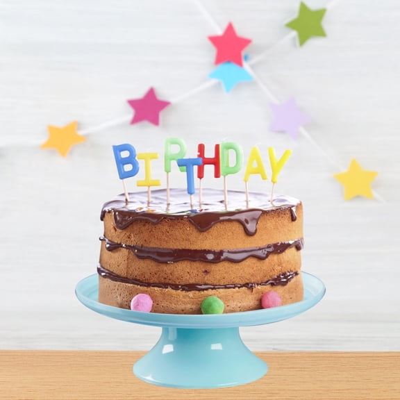 Grupo Mirandinha Round Acrylic Cake Stand, Baby Blue, Durable and Versatile for Desserts and Displays