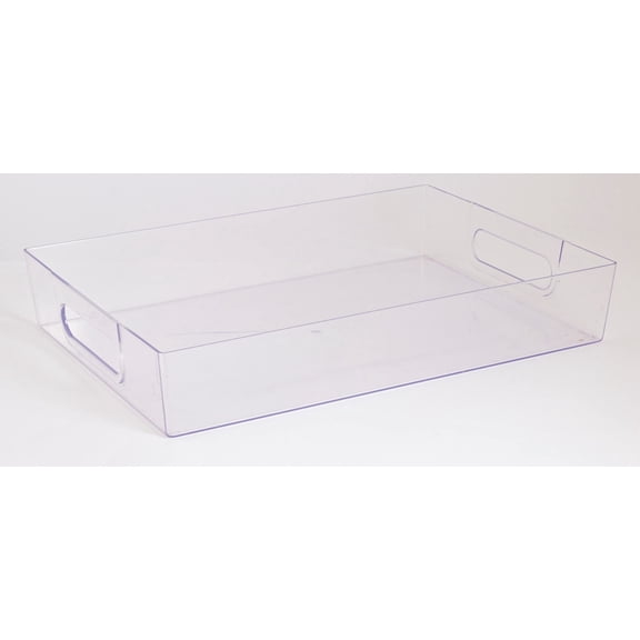 Grupo Mirandinha Transparent Acrylic Serving Tray  Versatile, Leak-Proof, Durable