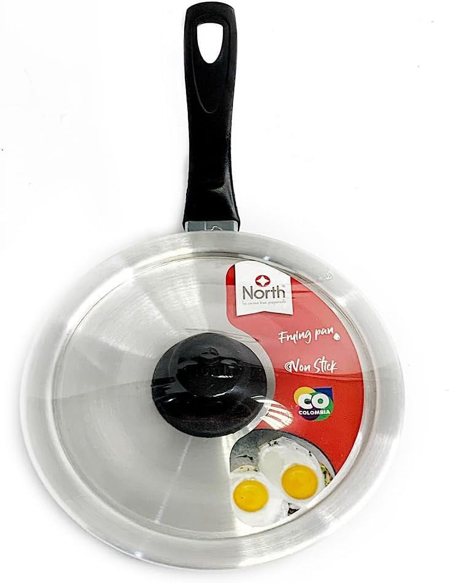 Grupo North Frying Pan with NonStick Coating with LID, with heat