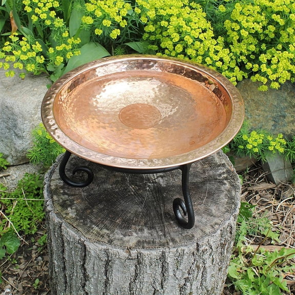 Grusce 2pcs Bird Bath Purification Disk Rustproof Brass Bird Bath Cleaning Disk Universal Birdbath Accessories for Outdoor Yard Garden