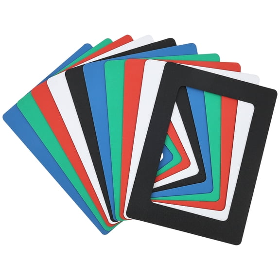 Grusce 10Pcs Magnetic Picture Frames for Refrigerator, Colorful Fridge Picture Frame, Clear Mini Frames for Instant Photo, 4.52"x6.18" Magnetic Instax Frame for Fridge Home Locker School Decor