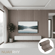 Peel and Stick Slat Wall Panel, Self Adhesive 3D Wood Grain Wallpaper, Soundproof PVC wall panels for bedroom, Living Room & Ceiling Decor, 15.75"x118"