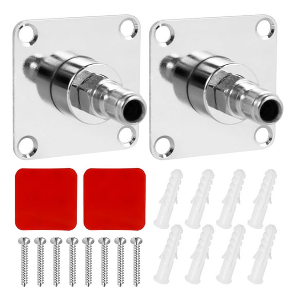 Grusce 2/4Pcs Pressure Washer Tool Holder Stainless Steel Foam Cannon Holder Wall Mount 1/4inch Quick Connect Pressure Washer Wall Bracket Adhesive/Screw Mounting Pressure Washer Storage Rack