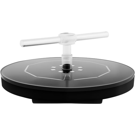 Grusce 2.5W Stable Bird Bath Fountain Pump with Filtration, Strong Solar Powered Fountain Pump with Nozzles for Garden Pond Pool Outdoor