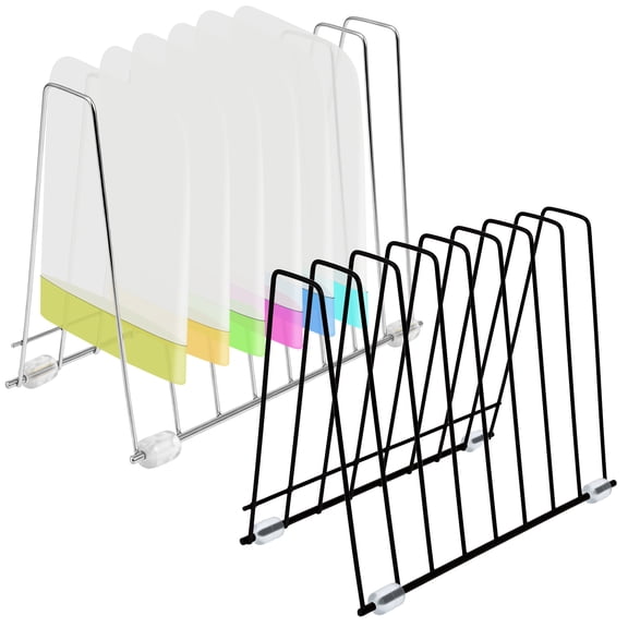 Grusce 2PCS Reusable Bag Drying Rack, Large Capacity Stainless Steel Snack Bag Dryer Stand with Nonslip Base for Kitchen Countertop