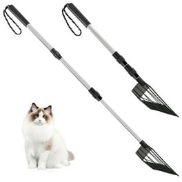 Vibrant Life Aluminum Cat Litter Scoop Extended Long Handle Deep Shovel Silver Metal Litter Scoop with Comfortable Grip Walmart