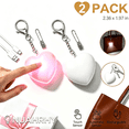 thumbnail image 1 of 2pack Rechargeable Purse Light Automatic Sensor Handbag Light Touch Activated Heart LED Lamp Mothers Day Gift (Pink+White), 1 of 11