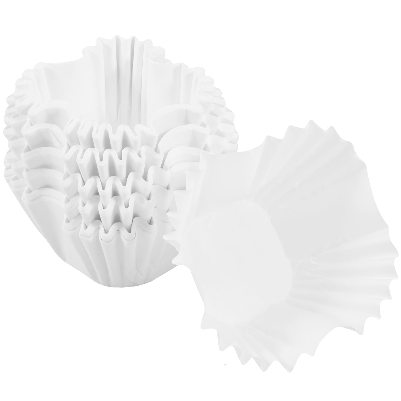 Grusce 300 Count White Cupcake Liners, Square Baking Cups for Baking