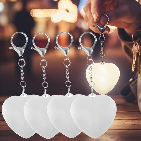 Grusce 4pcs Purse Glow Heart Light LED Automatic Sensor Purse Light Touch Activated Handbag Light Portable Handbag Night Light Mini Handbag Purse Lamp for Purse Women Girls