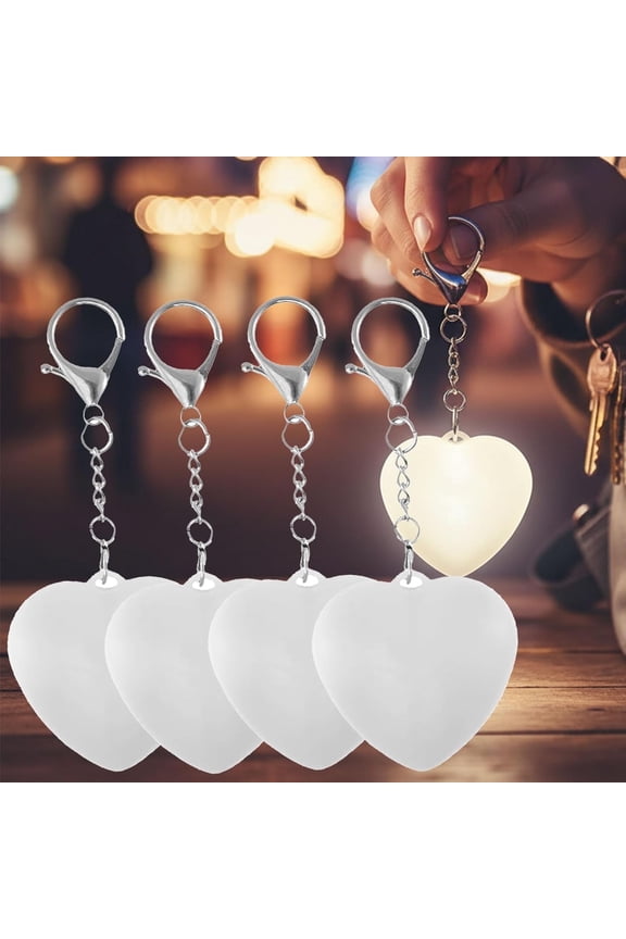 Grusce 4pcs Purse Glow Heart Light LED Automatic Sensor Purse Light Touch Activated Handbag Light Portable Handbag Night Light Mini Handbag Purse Lamp for Purse Women Girls