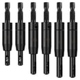 thumbnail image 1 of Grusce 6Pcs Self Centering Drill Bit Set 1/4 inch Hex Shank Centering Hinge Drill Bit Set Carbon Steel Center Finding Drill Bit Rustproof Multipurpose Hinge Drill Bit Set for Woodworking Window, 1 of 5