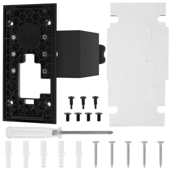 Grusce Adhesive Camera Doorbell Mount, Video Doorbell Mount, No Drilling Doorbell Mounting Bracket, Not Block Doorbell Motion Sensor, Multipurpose Doorbell Door Holder