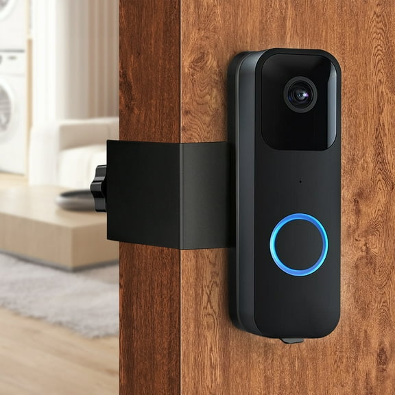 Grusce Anti-Theft Doorbell Mount No Drill Video Doorbell Mounting Bracket Outdoor Doorbell Bracket Holder with Screws Plastic Doorbell Camera Door Mount for Home Apartments Office