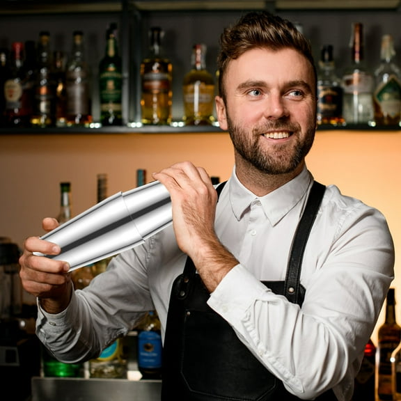 Grusce Boston Cocktail Shaker 20 oz 24 oz Stainless Steel Bar Bartender Shaking Tins Professional Martini Shakers Dishwasher Safe Boston Shaker Set Metal Martini Mixer for Bartending Beginner