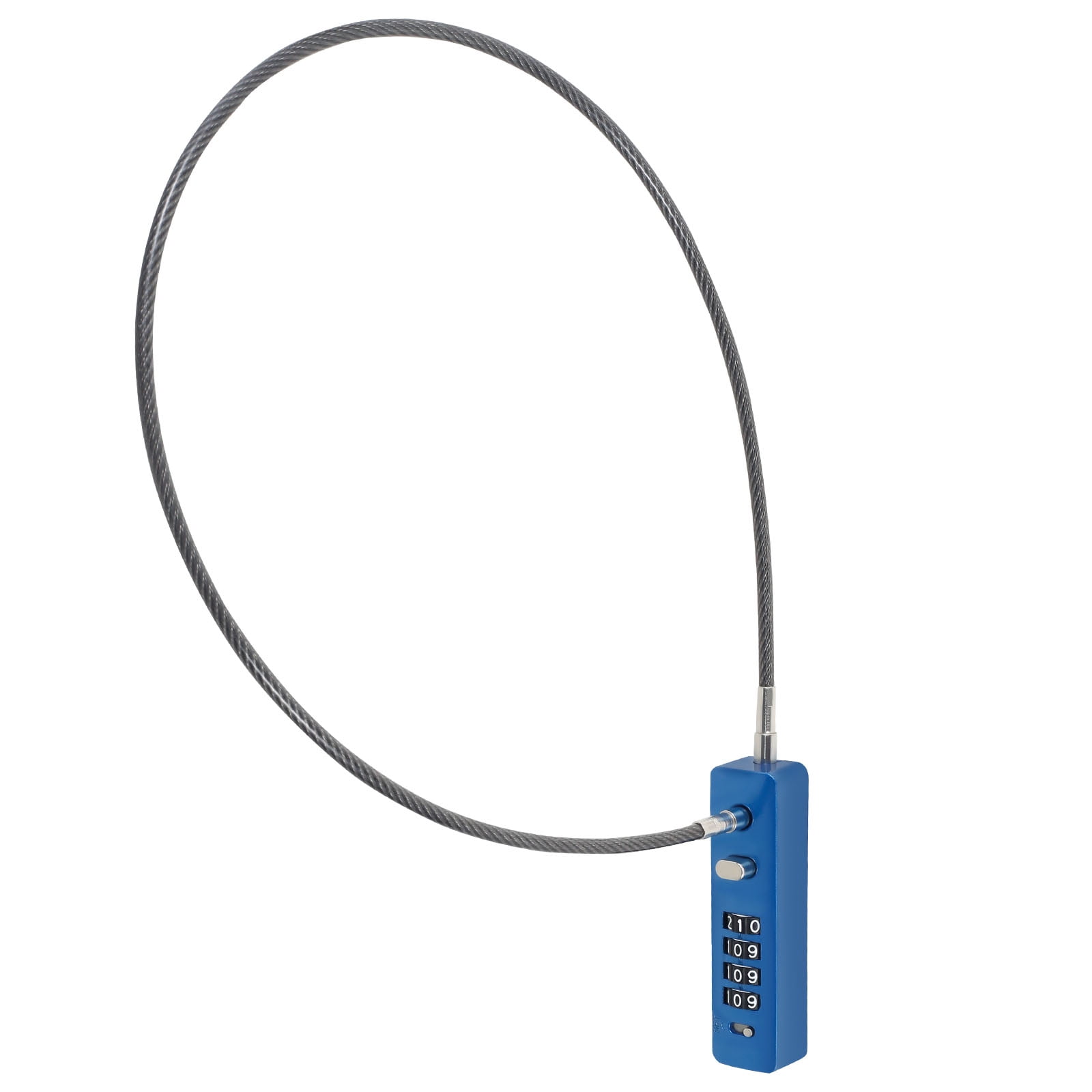 Grusce Cable Combination Lock Zinc Alloy 4-Digit Cable Rope Password ...