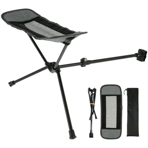 Grusce Camping Chair Foot Rest Foldable Camping Footrest Portable Camp Chair Footrest Retractable Camp Footrest Outdoor Hammock Chair Foot Rest