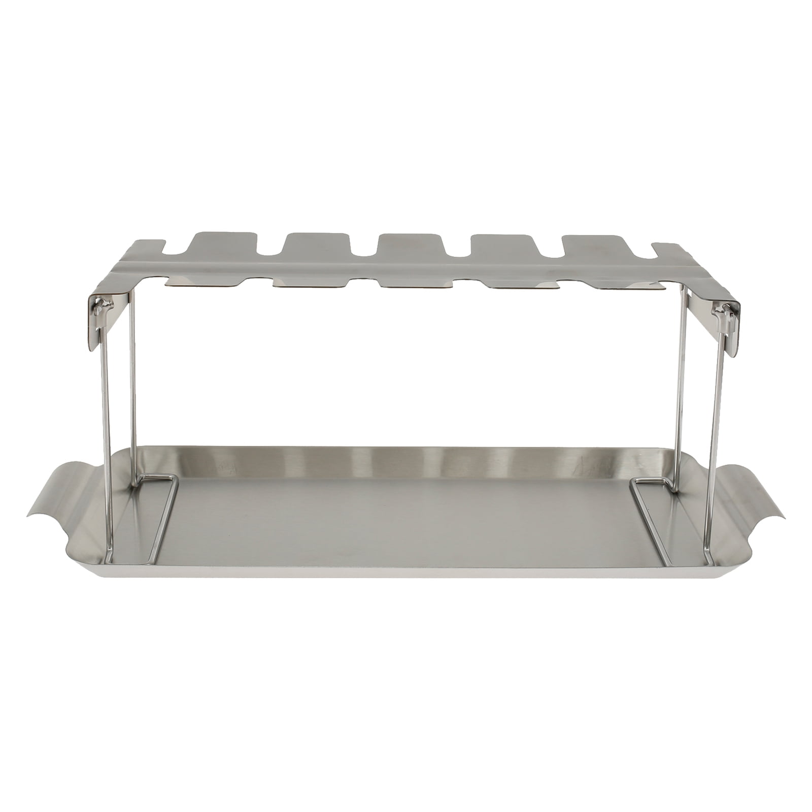 Grusce Chicken Leg Rack for Grill Chicken Leg Holder with Drip Tray 12