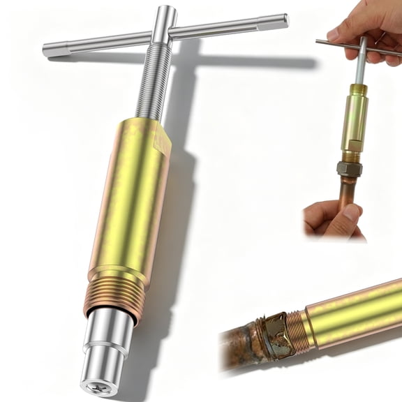 Grusce Compression Sleeve Puller Tool, Portable Ferrule Extractor Pipe Nut Removal Tool for Easy Disassembly Kitchen Bathroom