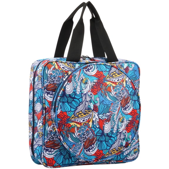 Grusce Embroidery Project Bag Organizer Embroidery Supply Storage Bag with Multi Pocket Portable Carrying Tote for Thread Tool and Accessoriss