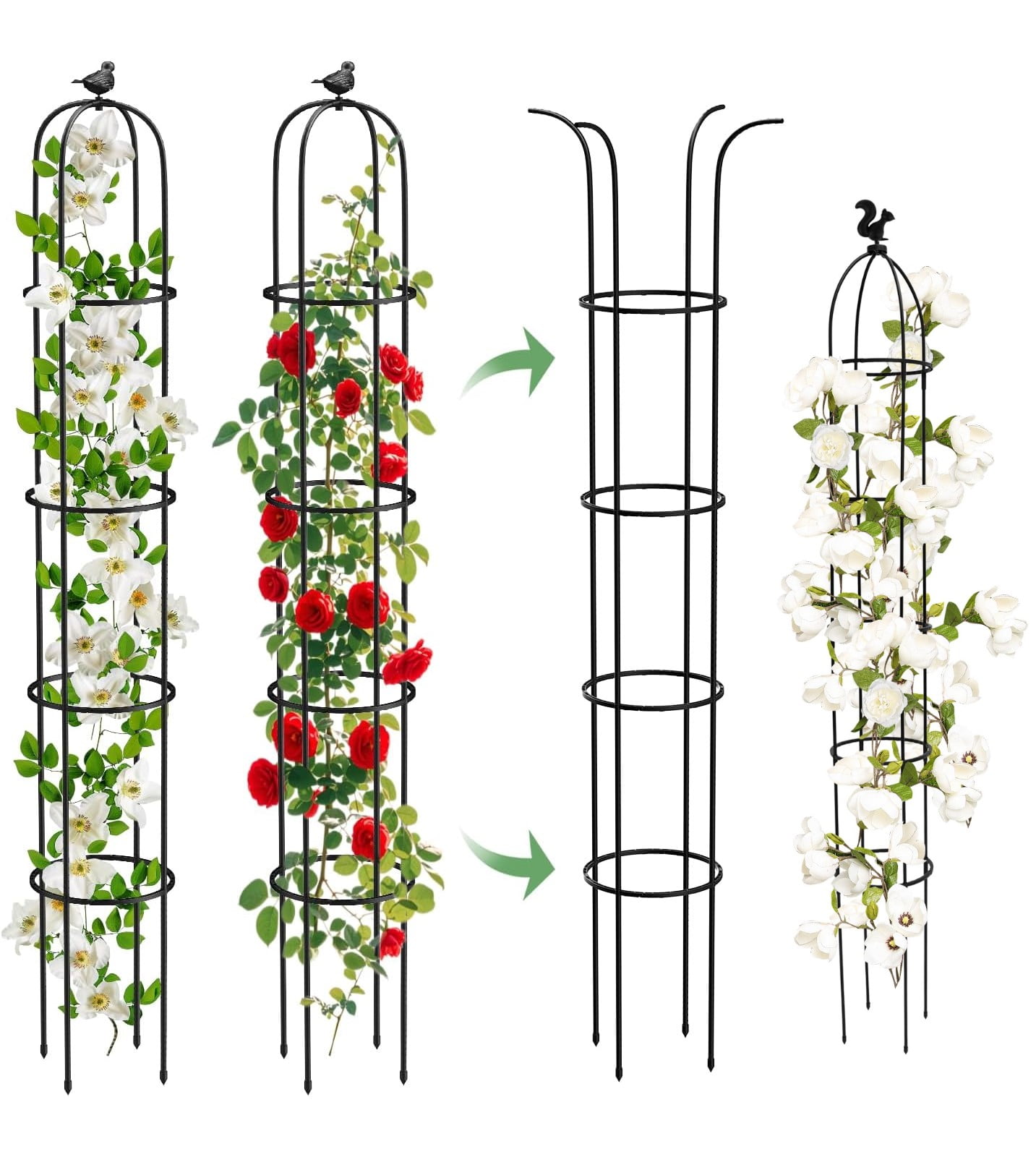 Obelisque de jardin symbolisant la stabilité et la croissance dans les paris