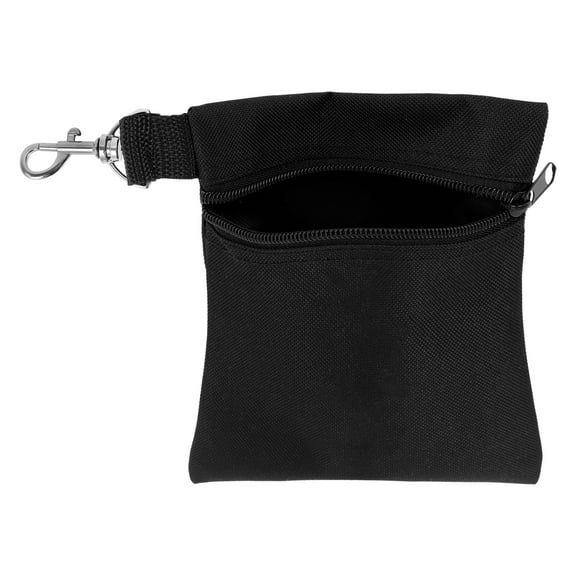Grusce Golf Tee Pouch, Zipper Golf Ball Bag with Hook, Lightweight Storage Pouch for Valuables and Accessories