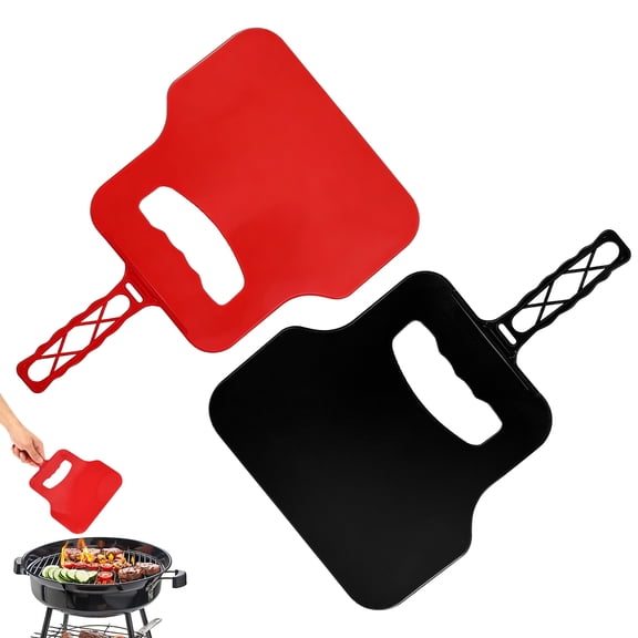 Grusce Grill Hand Fan, Plastic Barbecue Hand Fan, Manual Supporting Tool for Flame 2PCS Fans for BBQ Camping Picnic Outdoor Cooking