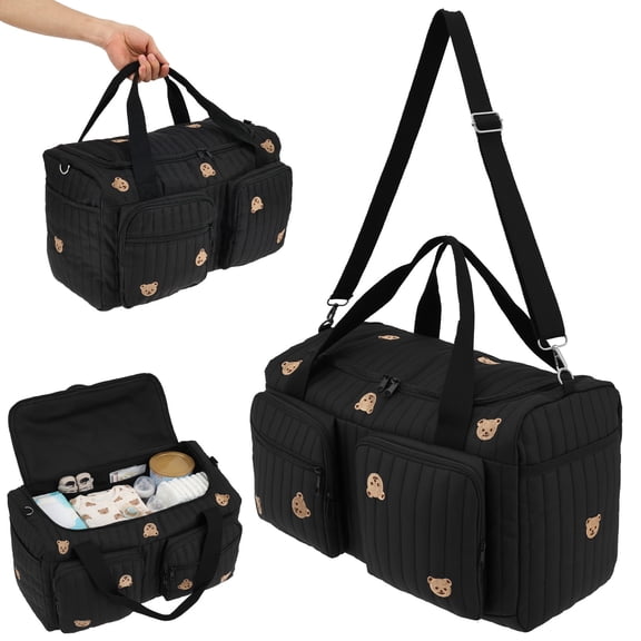 NUAHRHY Hospital Maternity Bag Large Capacity Duffel Tote Diaper Tote Bags with Shoulder Strap and Multiple Pockets Multipurpose for Travel Labor Delivery