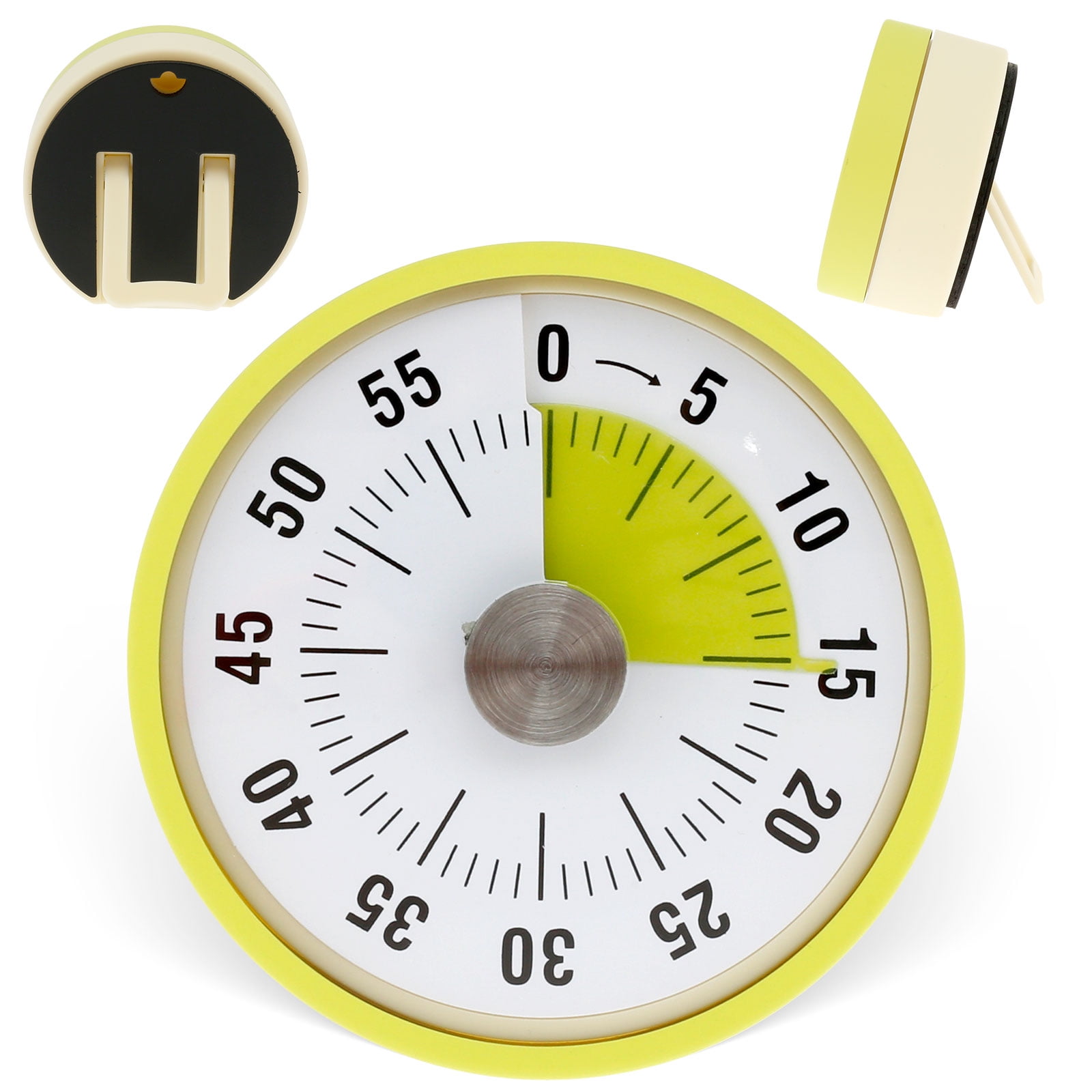 Grusce Mechanical Kitchen Timer Magnetic Visual Timer High Volume ...