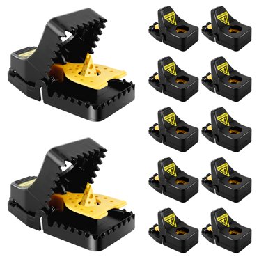 FERRIS 8pk Wooden Mouse Traps U2013 Quick & Effective Rodent Control U2013 Traditional Little Nipper Traps, Strong, Durable & Reusable U2013 Perfect For Home