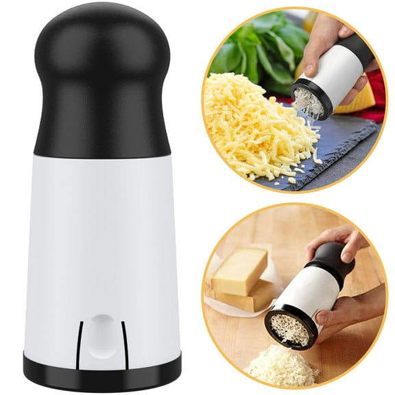 Grusce New Cheese Grater Handheld Stainless 2 Pattern Blade Kitchen Gadgets Chocolate Grater DIY Butter Food Mill Cheese Grater Slicer for Table Meal Kitchen