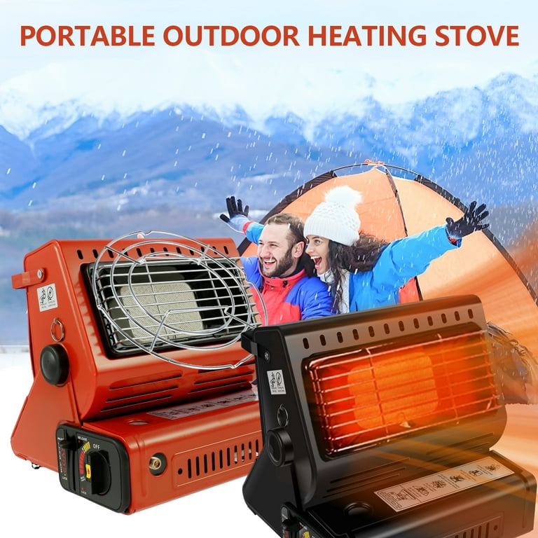 Portable Propane Heater Indoor Gas Stove Equipment for Outdoor Household  Orange