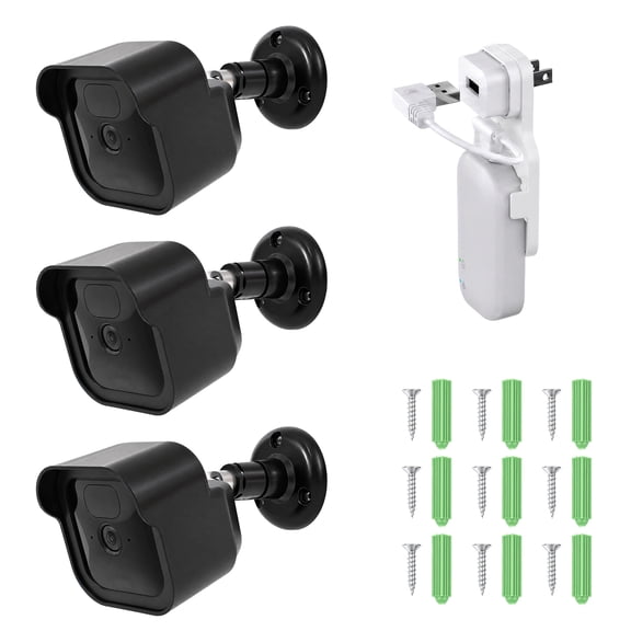 Grusce Outdoor Camera Surveillance Mount for Outdoor, 4th and 3rd Gen 360 Adjustable Waterproof Camera Mounting Bracket for Under Eave Exterior Wall