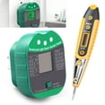 thumbnail image 1 of Grusce Outlet Tester Electrical Detector Kit Compact Portable Smart Tracing Breaker Finder Set Convenient Voltage Socket Checker for Safety, 1 of 10