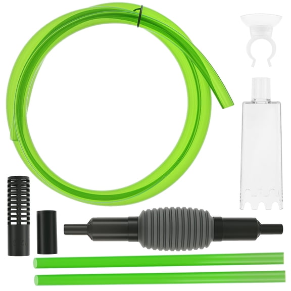 Grusce PVC Fish Tank Water Changer Vacuum Siphon Kit, Accurate Control Aquarium Siphon Gravel Cleaner, Efficient Drainage for Replace Water