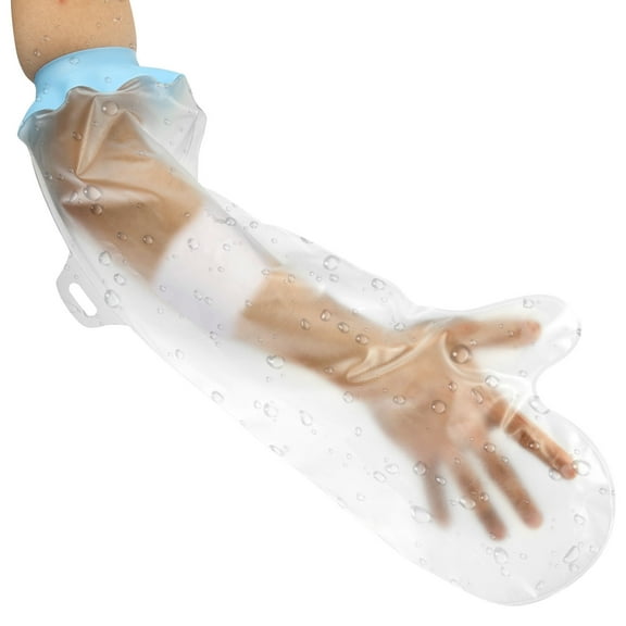 Grusce Reusable Shower Arm Cast Cover, Soft and Comfortable Shower Protector, Waterproof Cast Cover for Showering Bathing Swimming