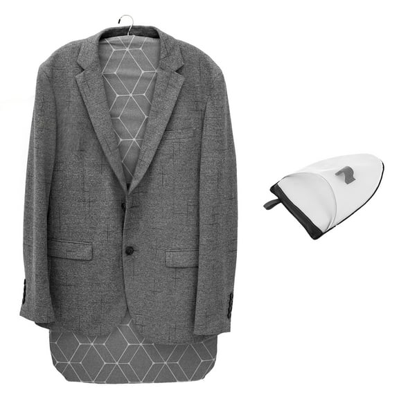 Grusce Steamer Board for Clothes with Ironing Glove, 34.25" x 17.12" Foldable Hanging Ironing Board, Hanging Steamer Pad for Steaming Clothes