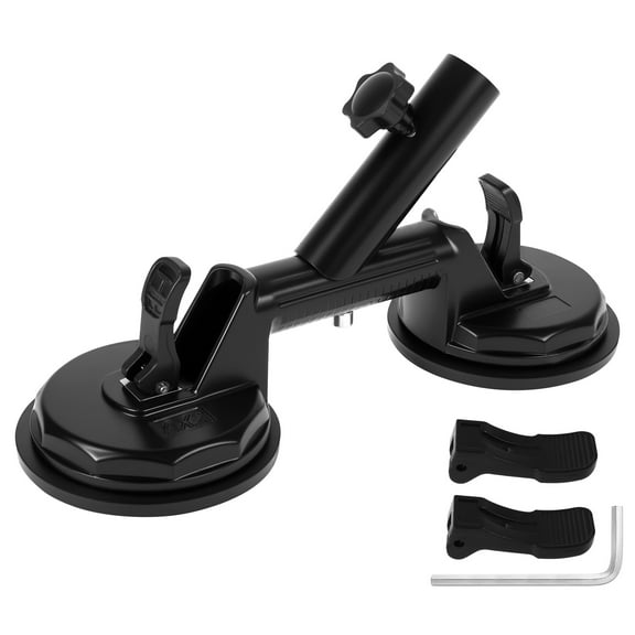 Grusce Strong Suction Suction Cup Flagpole Holder Quick Flag Pole Mount for RV Easy to Use Flag Pole Mount Suck Cup for Car