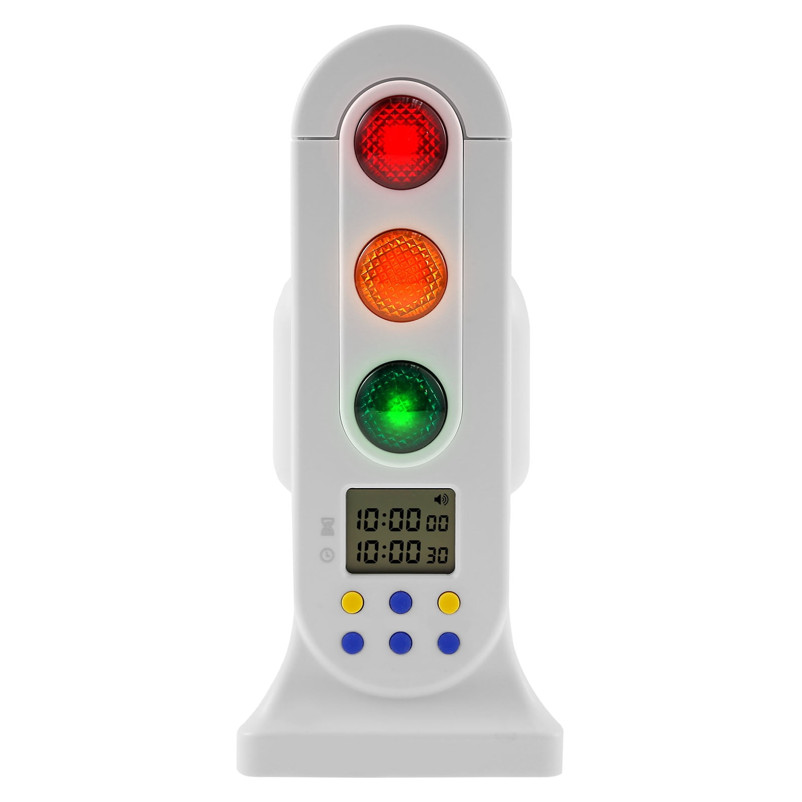 Grusce Traffic Light Visual Audio Digital Timer, Large Color Blocks ...