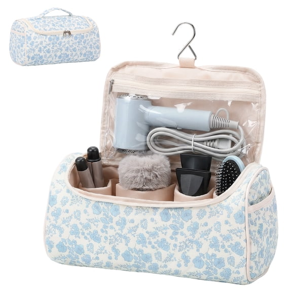 Grusce Travel Case with Handle, Travel Organsier Bag Compatible with Styler, Portable Travel Storage Bag Hair Dryer Holders for Styler and Attachments