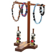 GRUSCE Wooden Baseball or Softball Drip Necklace Organizer Holder, Championship Ring Display Holder, Hang Necklace Ring Bracelet, Sports Ring Holder