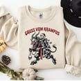 thumbnail image 1 of Gruss Vom Krampus Sweatshirt – Gothic Christmas Horror Crewneck, Dark Nordic Folklore Holiday Pullover, 1 of 5